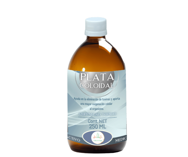 Frasco de Agua Coloidal de alta pureza, ideal para uso terapéutico y bienestar general