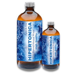 Agua de mar hipertónica para remineralizar el organismo y reforzar el sistema inmune.