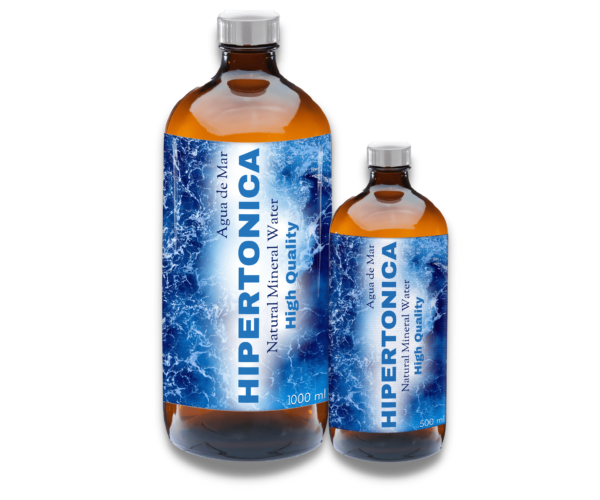 Agua de mar hipertónica para remineralizar el organismo y reforzar el sistema inmune.