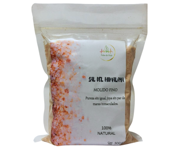 La sal del Himalaya de Pulso de Hoja es 100% Natural Importada del mismísimo Himalaya siendo este un aporte de alrededor de 80 minerales esenciales.