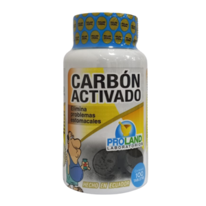 ✨ Beneficios Principales del Carbón Activado El principal mecanismo de acción del carbón activado es su capacidad de adsorber sustancias en el tracto gastrointestinal. Por lo general, los beneficios asociados a su uso oral (como en tabletas) incluyen: Ayuda a la Desintoxicación y Limpieza Interna: Su alta porosidad le permite atrapar (adsorber) toxinas, químicos y sustancias no deseadas que se hayan acumulado en el cuerpo (especialmente en el sistema digestivo), facilitando su posterior eliminación a través de las heces. Alivio de Gases y Flatulencias (Antiflatulento): Es muy útil para combatir los gases intestinales (meteorismo), ya que el carbón activado puede adsorber las burbujas de gas y las sustancias generadas por las fermentaciones. Apoyo Digestivo: Promueve un sistema digestivo saludable al ayudar a eliminar las toxinas que podrían afectar el equilibrio de la flora intestinal y causar molestias como hinchazón o sensación de embotamiento. Coadyuvante en Diarrea Ocasional: En algunos casos, se utiliza como antidiarreico leve al ayudar a inactivar toxinas y microorganismos en el tracto digestivo.