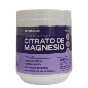 💪 Función Muscular y Relajación: Ayuda al funcionamiento normal de los músculos y nervios. Es un relajante natural que puede prevenir y aliviar calambres y espasmos musculares. Contribuye a una mejor recuperación después del ejercicio. 🧠 Sistema Nervioso y Sueño: Actúa como un tranquilizante natural, ayudando a reducir el estrés, la ansiedad y la irritabilidad. Mejora la calidad del sueño, ya que puede favorecer la relajación y la producción de melatonina (la hormona del sueño). 🚽 Salud Digestiva (Laxante Suave): Es muy conocido por su uso para tratar el estreñimiento de corto plazo. Funciona atrayendo agua al intestino (efecto osmótico), lo que ablanda las heces y promueve el movimiento intestinal.