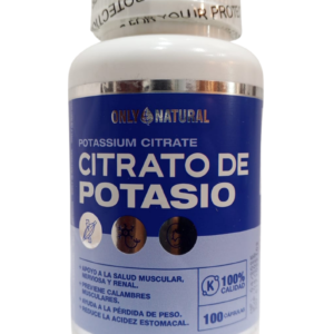 Citrato de Potasio 100 Cápsulas (Only Natural)