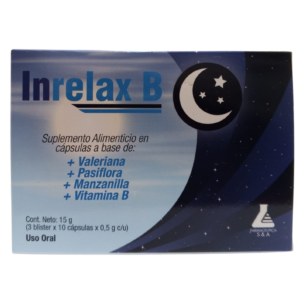 Inrelax B 30 cápsulas (15g) Farmaceutica S&A